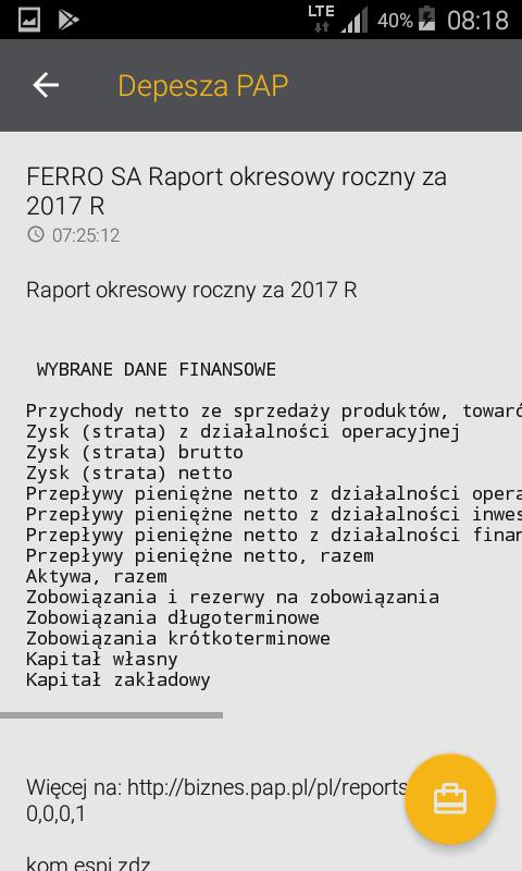 Rys. 43. Szczegóły depeszy PAP 1.10.