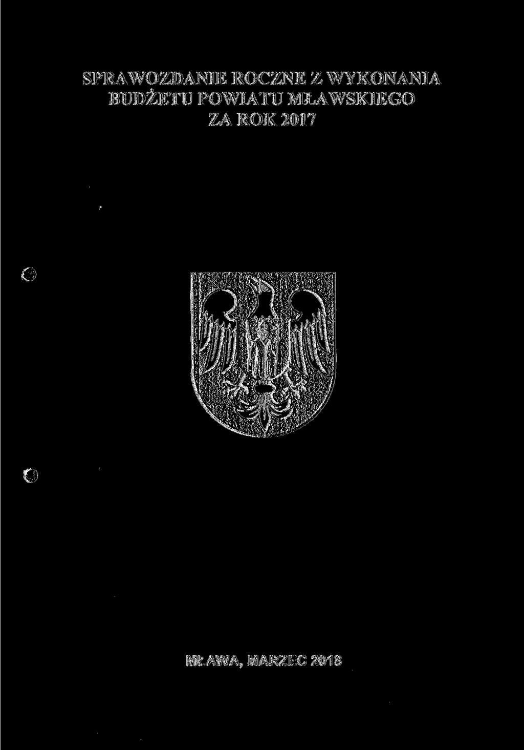SPRAWOZDANIE ROCZNE Z WYKONANIA BUDŻETU