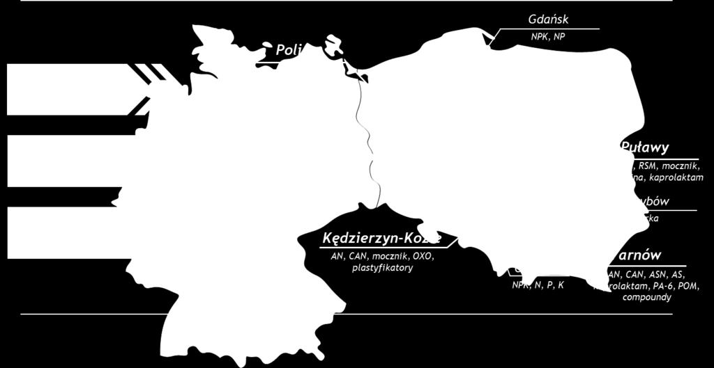 Grupa Azoty dzisiaj Jesteśmy wiodącym producentem w branży nawozowo-chemicznej w Polsce i Europie.