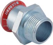 eberit Mapress C-Stah eberit Mapress C-Stah, FKM niebieski łączki przejściowe nierozłączne łączki przejściowe nierozłączne łączka przejściowa eberit Mapress C-Stah z końcówką wsuwaną i końcówką o