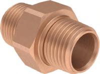 eberit Mapress Kupfer eberit Mapress Kupfer łączki przejściowe nierozłączne łączki przejściowe i połączenia, rozłączne łączka przejściowa eberit MepaFix z gwintem zewnętrznym R R1 akres zastosowań: