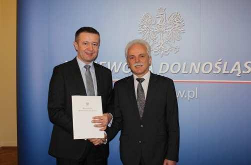 11 lutego Odebrałem promesęz rąk p. Stanisława Huskowskiego, Sekretarza Stanu Wiceministra Administracji i Cyfryzacji oraz p.
