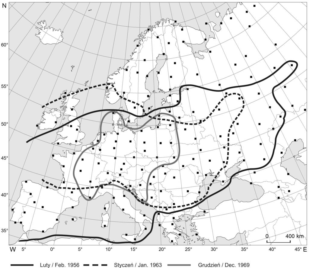 R. Twardosz Zmiany częstości anomalii termicznych w Polsce w latach 1951 2015 7 Rysunek 3.