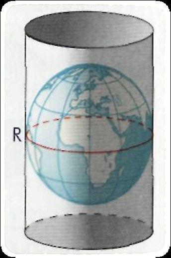 WALCOWE siatkę geograficzną rzutujemy na pobocznicę walca stycznego do elipsoidy lub tnącego ją.