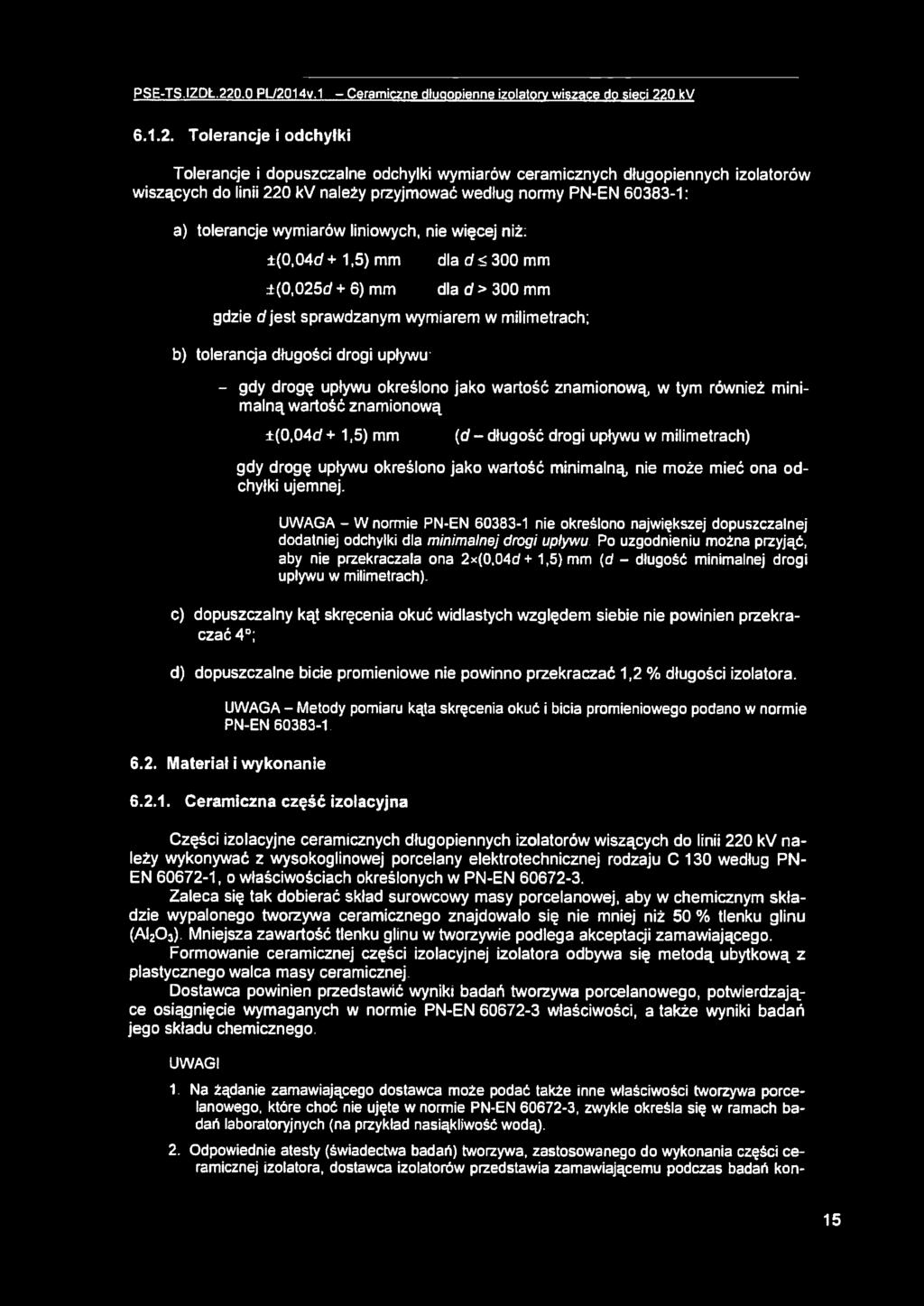 14v.1 - Ceramiczne dłuaopienne izolatory wiszące do sieci 22