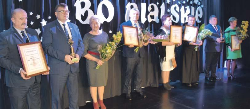 Tygodnik Podlaski 11 stycznia 2019 DOBRE, BO BIALSKIE Statuetki Dobre, bo bialskie otrzymały Przedsiębiorstwo Handlowo- Usługowe Farmer z Rokitna, Sanktuarium Matki Bożej Kodeńskiej, Firma Diana z