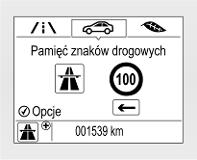 Prowadzenie i użytkowanie 241 8-calowy kolorowy wyświetlacz informacyjny: włączanie i wyłączanie linii pomocniczych i symboli ostrzegawczych odbywa się przy użyciu menu ustawień na wyświetlaczu