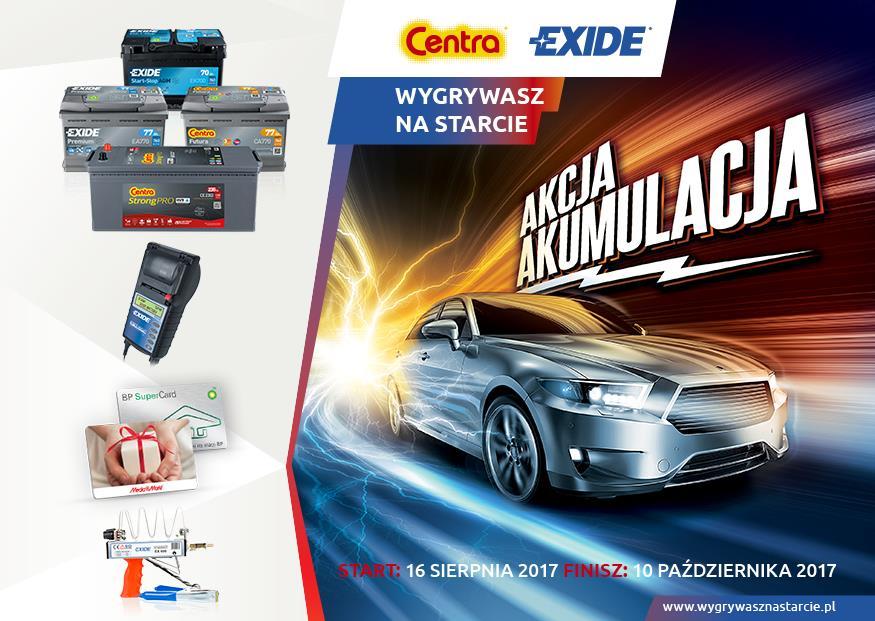 Exide Akcja Akumulacja Kupuj akumulatory marki Exide i zdobywaj nagrody!