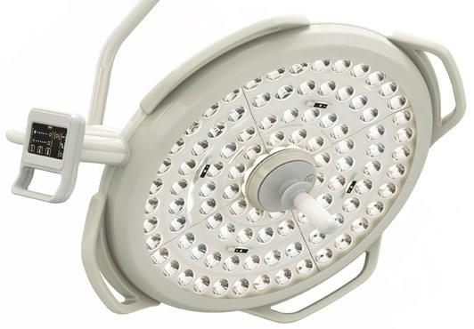 LUVIS L200 procedur medycznych parametrach. Źródłem światła w lampie LUVIS L300 są żarówki LED firmy OSRAM o żywotności powyżej 50000 godzin. Obudowa lampy jest aluminiowa + tworzywo.