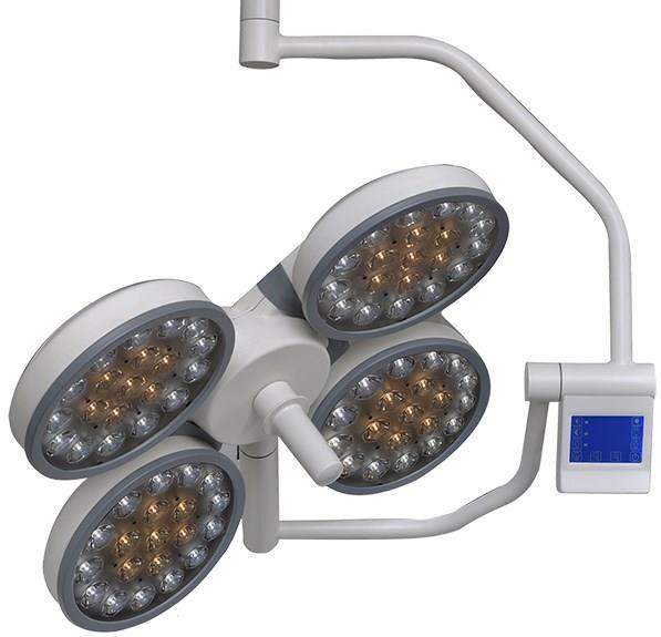 LED740 procedur medycznych parametrach. Źródłem światła w lampie LED740 są żarówki LED firmy OSRAM o żywotności powyżej 50000 godzin. Obudowa lampy jest kształtu kwiatu.