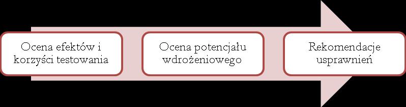 Strona12 potencjału wdrożeniowego Systemu ocena możliwości wdrożenia produktu do głównego nurtu polityki, na który składa się ocena adekwatności, użyteczności produktu dla grup docelowych oraz