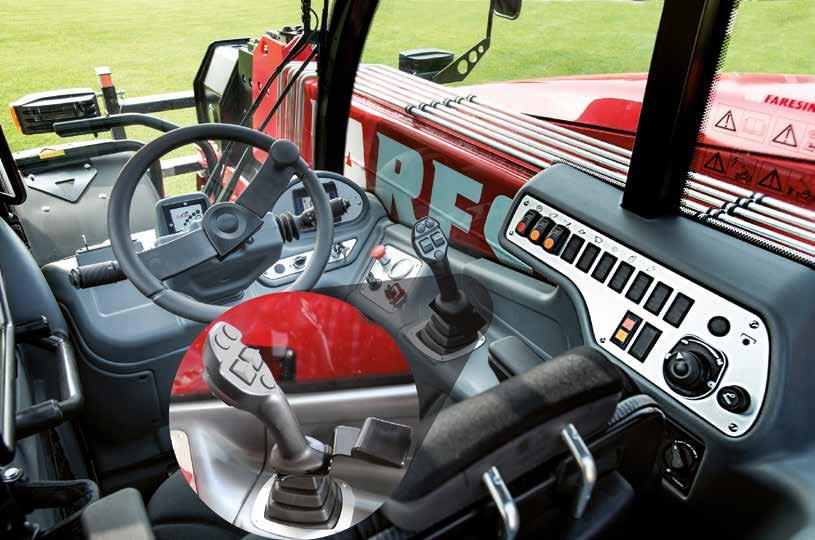 KABINA NOWA DESKA ROZDZIELCZA WIELOFUNKCYJNY, KOLOROWY Wyświetlacz LCD NOWY JOYSTICK WIELOFUNKCYJNY NOWY JOYSTICK Z PODŁOKIETNIKIEM WIELOFUNKCYJNY JOYSTICK ELEKTRO- PROPORCJONALNY DO PEŁNEJ I