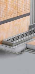 22 57 mm 22 120 mm 78 / 97 mm Schlüter -KERDI-LINE-H zestaw odwodnienia liniowego V4A z syfonem, poziomy cm 50 60 70 80 90 100 110 120 130 140 150 160 170 180 Schlüter -KERDI-LINE-V