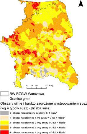 wskazanych obszarach