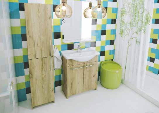 Y MEBI DO SAMODZIENEGO MONTAŻU (DSM) / SEF-ASSEMBY FURNITURE S Virginia wyróżniki kolekcji / key features głęboka, przełamująca prostą formę mebli umywalka ROBERTO deep ROBERTO washbasin that breaks