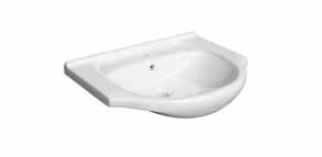 UMYWAKI / WASHBASINS UMYWAKA WASHBASIN porto 65 ceramiczna / ceramic indeks / index 3032 cena netto / price 490 zł / 123 RZUT / TO VIEW WIDOK Z BOKU / SIDE VIEW WIDOK Z RZODU / FRONT VIEW system