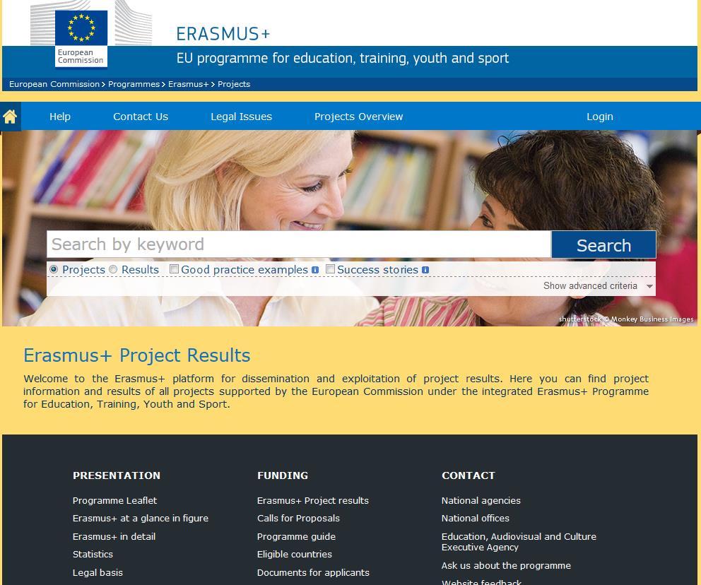 NAJWAŻNIEJSZE ŹRÓDŁA INFORMACJI Platforma Rezultatów Projektów
