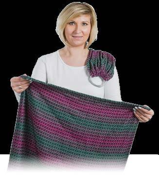 on. Place the rings on the opposite shoulder.