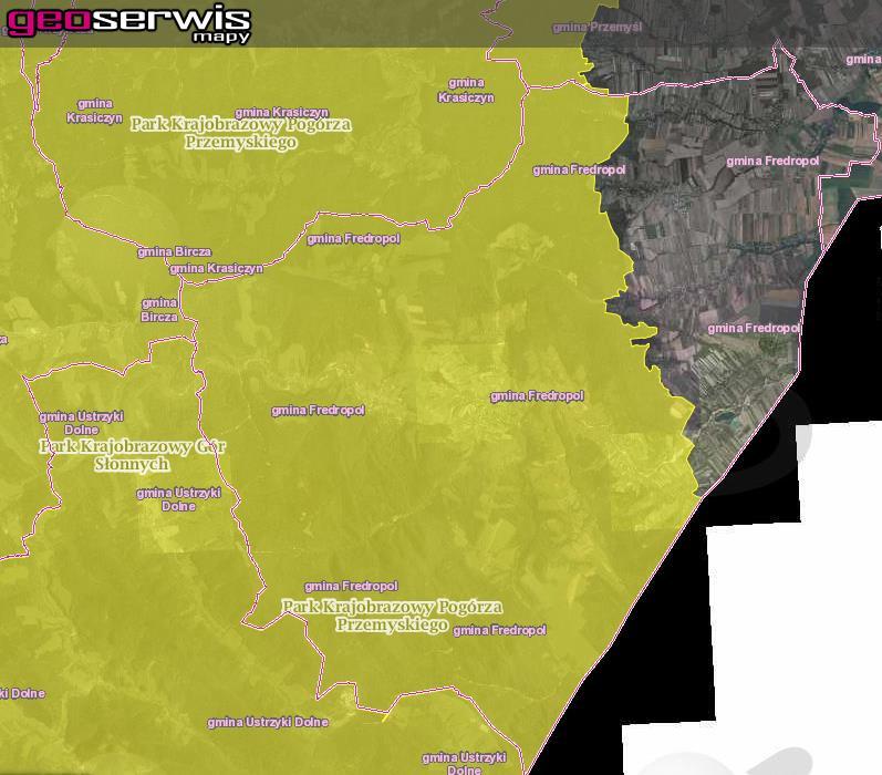 7. "NAD TRZCIAŃCEM" 8. "NA ORATYKU" 9. "CISY W SEREDNICY" 15 Rysunek 23. Lokalizacja parków krajobrazowych na terenie Gminy Fredropol Źródło: Geoserwis 6.8.2.3. Obszary Natura 2000 Na terenie Gminy Fredropol występują także formy przyrody objęte ochroną Natura 2000.