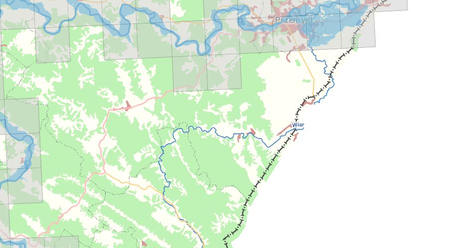 5.4.4. Lokalizacja terenu objętego projektem Programu względem terenów szczególnego zagrożenia powodziowego Na rysunku nr 19 zaznaczono tereny szczególnego zagrożenia powodziowego.