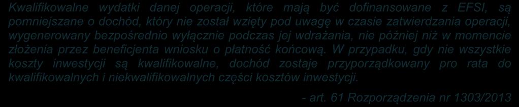 W zakresie infrastruktury kultury i dziedzictwa kulturalnego przychodami mogą być np.