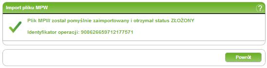 9. MPW/SIPP (tylko dla firmy) 74/215215 W zależności od przypisanej metody autoryzacji operacji w plusbank24, wprowadź wymagane dane do zatwierdzenia operacji.