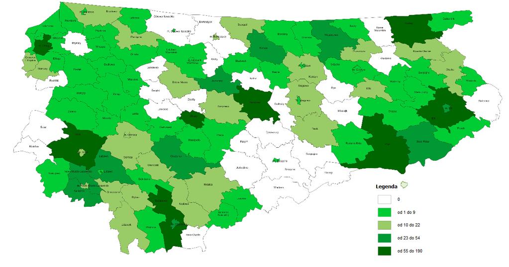 Liczba sprawców przemocy w rodzinie w województwie warmińsko-mazurskim, którym zaproponowano udział w