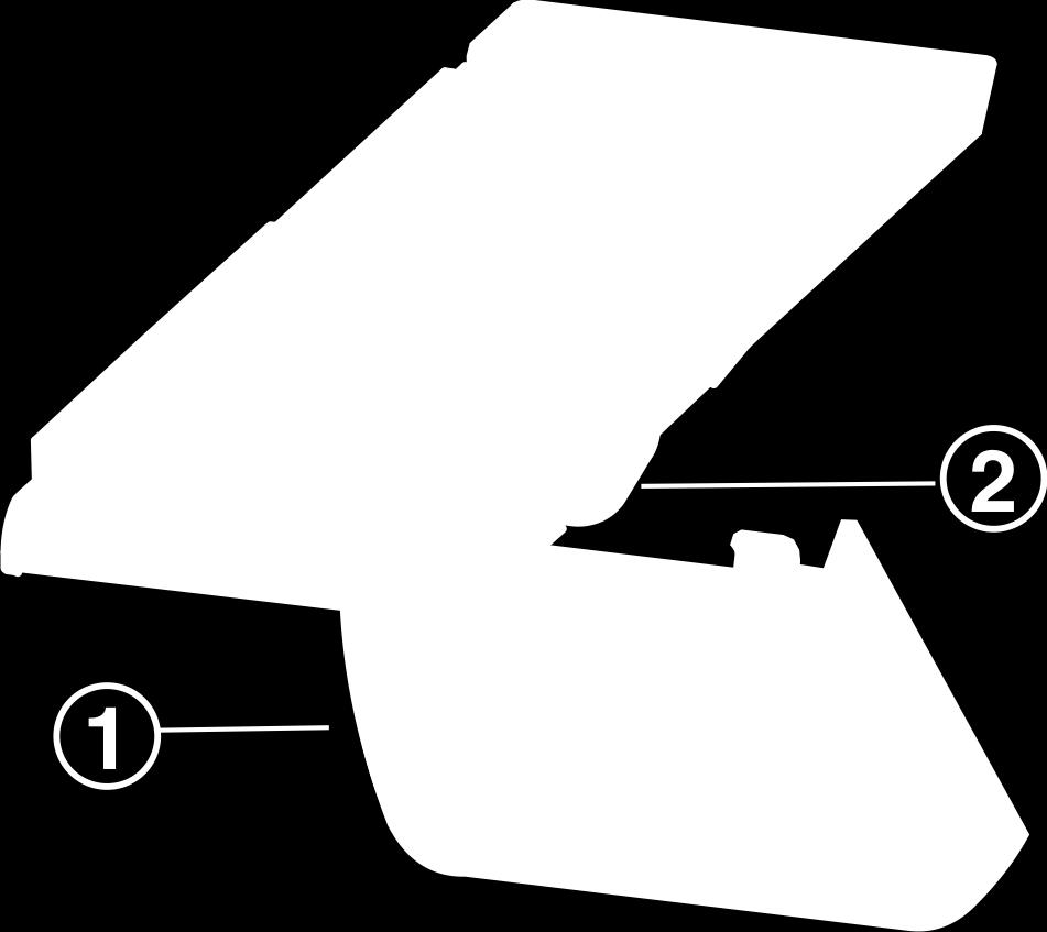 14 (1) z przodu i wyczepić z tyłu. u Wymienić żarówkę Fig. 14 (2). u Ponownie założyć pokrywę Fig. 14 (1). Fig. 14 6.