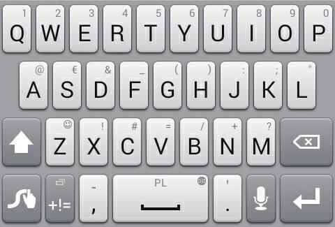 PL PL Wpisywanie tekstu Metoda wpisywania tekstu Huawei Swype 1 2 7 3 4 5 6 1 2 Przesuń palcem po literach, aby wprowadzić wyraz, na przykład bay.