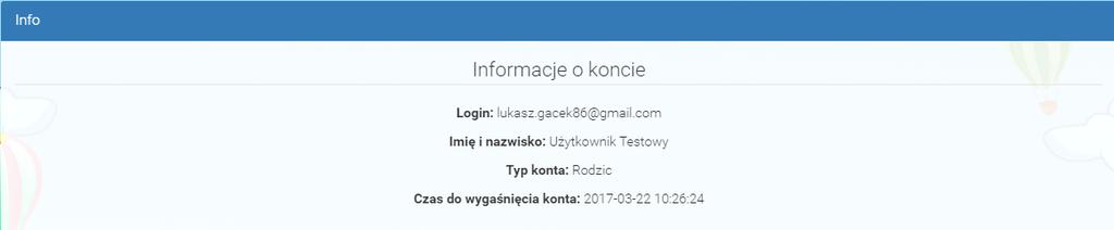 Wybranie tej opcji powoduje przejście do strony