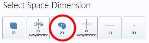 1. Uruchamiam program COMSOL i wbieram Model