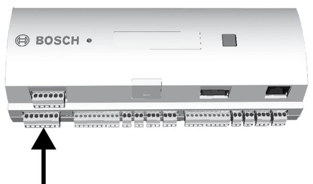 AMC2 Modular Controller Instalacja pl 21 4.7 Podłączanie zasilacza Zasilacz należy podłączyć do POWER7-stykowego wtykowego złącza śrubowego.