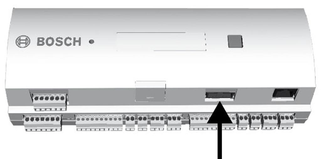 AMC2 Modular Controller Instalacja pl 25 4.10 Interfejs hosta RS-232 Urządzenie AMC2 ma interfejs szeregowy RS-232 umożliwiający podłączenie do komputera głównego (hosta) lub modemu szeregowego.