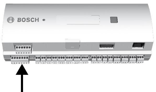 AMC2 Modular Controller Instalacja pl 21 4.7 Podłączanie zasilacza Zasilacz należy podłączyć do POWER7-stykowego wtykowego złącza śrubowego.