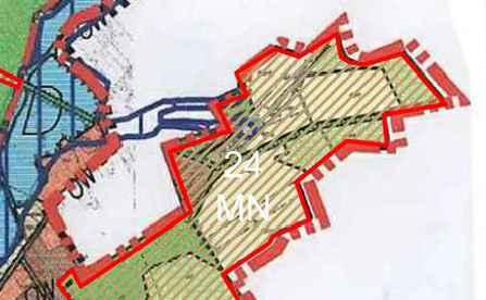 Dziennik Urzędowy Województwa Śląskiego 9 Poz. 1441 MIEJSCOWY PLAN ZAGOSPODAROWANIA PRZESTRZENNEGO w sołectwie Choroń ZAŁĄCZNIK NR 1 min. 4 m 4MN 1KDW min. 4 m 3MN min. 10 m min. 6 m min.