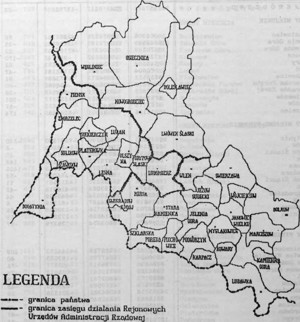 LEGENDA grnco pństw grnc zsęgu dzłn