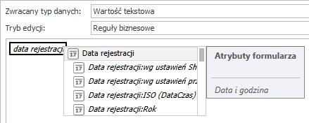 W przypadku atrybutów posiadających rozbudowane możliwości formatowania wartości (np.