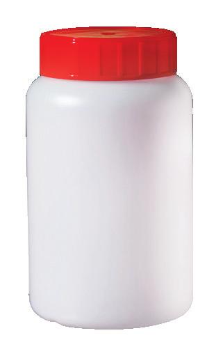 1000 48 P1000B-51 6,54 Dostępne również pakowane Okrągłe, HDPE, szeroka szyjka, czerwona zakrętka.