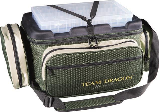 POKROWCE i TORBY Seria TEAM DRAGON X-SYSTEM Serię Team Dragon X-system wykonano z nieprzemakalnego nylonu typu Oxford 2600 o poczwórnej gęstości i wzmocnionego Cordurą.