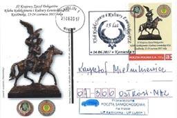 Lecha Blocha i Jerzego Sądela, 3 - Krzysztof Oleszczuk i Krzysztof Mielnikiewicz odbierają worek pocztowy od Małgorzaty