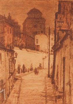 k z Lublina ołówek/papier, 26,5 x 21,5 cm sygnowany p.d.