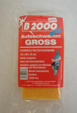 B 2000 Gąbka Opakowanie / 12 stk B 2000 INSEKTENSCHWAMM 2 seitig B 2000 GĄBKA DO USUWANIA OWADÓW dwustronna Gąbka do łatwego i szybkiego usuwania pozostałości po owadach z szyb, lakieru oraz