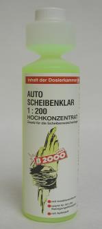Kosmetyka B 2000 AUTO SCHEIBENKLAR Hochkonzentrat 1:200 B 2000 KONCENTRAT DO SPRYSKIWACZY 1:2000 Doskonale czyści, usuwa olej, sadzę, sól i inne