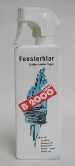 B 2014-250 250 ml Opakowanie / 24 stk B 2000 FENSTERKLAR mit Sprühpistole B 2000 PŁYN DO SZYB ze spryskiwaczem Środek do czyszczenia szyb, usuwa brud,
