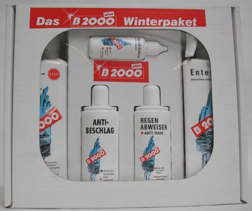 B 2014-1000 1000 ml Opakowanie / 20 stk B 2000 Zestaw zimowy Zawiera następujace produkty B 2000 : B