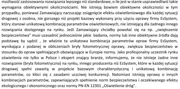 Odp. Zamawiający dokonuje modyfikacji zapisu dla rozwiązań równoważnych w zakresie obliczeń fotometrycznych o poniższy zapis: W przypadku zastosowania rozwiązań innych niż w projekcie bazowym