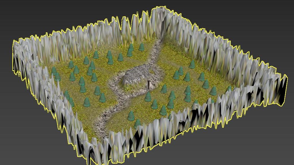 20. W celu wygenerowania rzeki wykorzystany zostanie materiał water z grupy Autodesk, dostępny dla renderera MentalRay