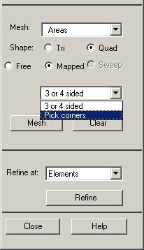 Do konkatenacji powierzchni, komenda ACCAT lub Main Menu > Preprocessor > Meshing > Concatenate > Areas konkatenacja tych dwóch linii tworzy z tego powierzchnię o czterech bokach Można