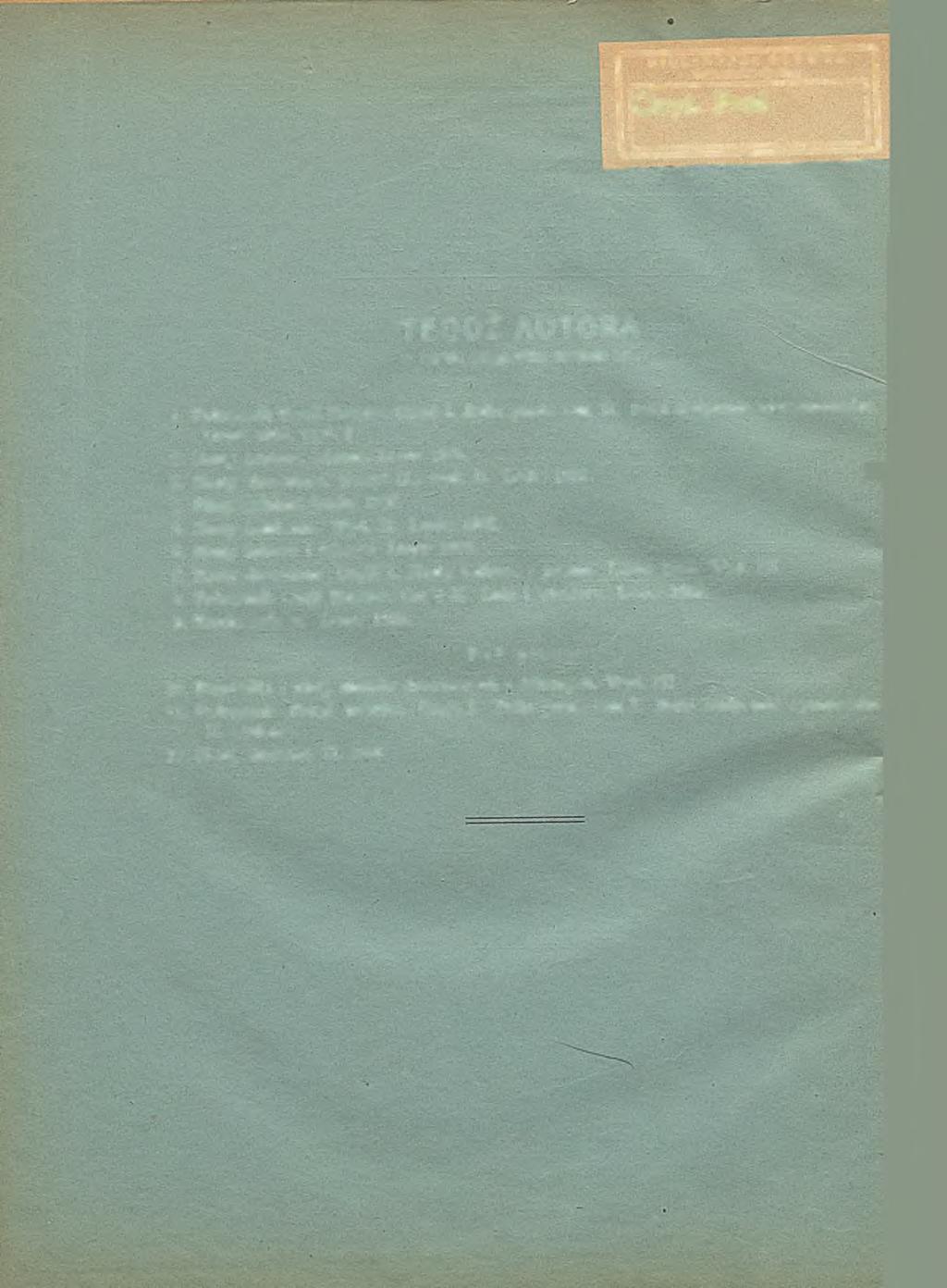 BIBLIOTEKA GŁOWNA Politechniki Śląskie) Czyi. Prot TEGOŻ AUTORA w handlu księgarskim znajduje się: 1.
