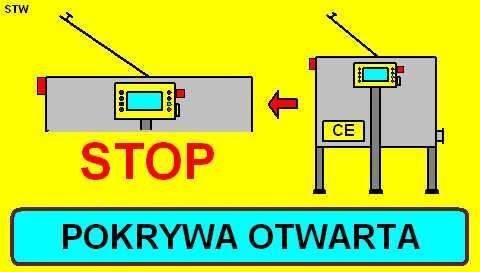 sterownika. START trwa wykonywanie cyklu wirowania, STOP napęd miodarki zatrzymany, cykl nie jest realizowany. Wskazanie programu wyświetlające numer aktualnie wybranego programu.